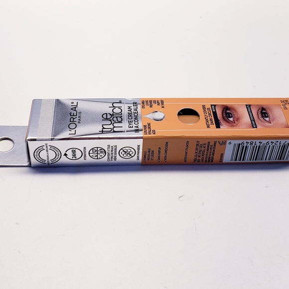 L'Oréal True Match Eye Cream Concealer, 0.5% Hyaluronic Acid, Medium W5-6,0.4 oz - Picture 9 of 13